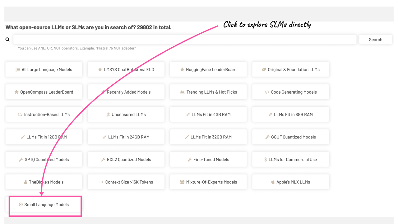 LLM Explorer: How to explore the small language models